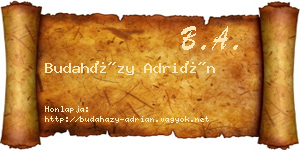 Budaházy Adrián névjegykártya